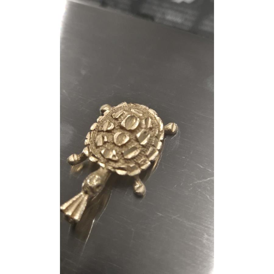 14k Gold Vintage Designer Michael Anthony 2d Diamond Cut Turtle Charm Pendant